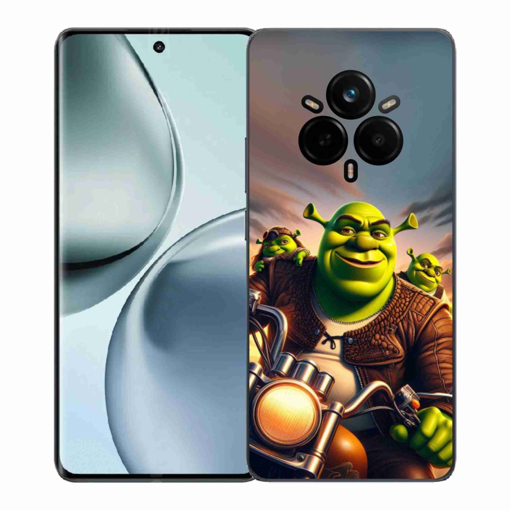 Gél borítás mmCase a Realme 14 Pro 5G-hez - Shrek egy motorkerékpáron