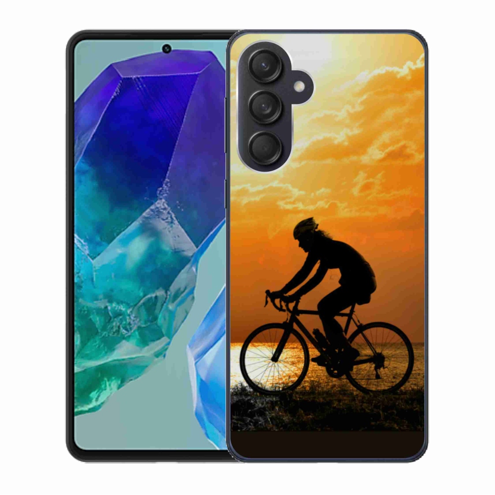 Gél borító mmCase Samsung Galaxy M55 5G - kerékpározás