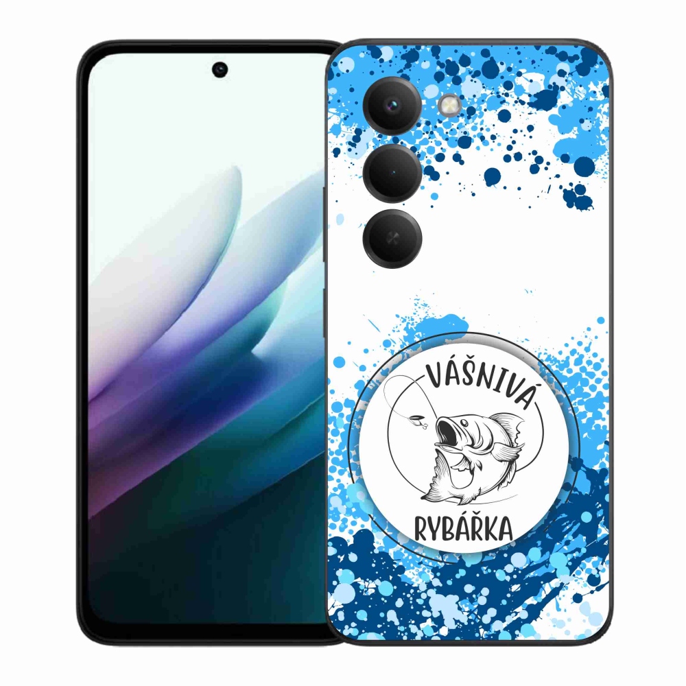 Gél borító mmCase a Xiaomi Redmi 15 4G/5G (171mm) - szenvedélyes halász fehér háttérrel