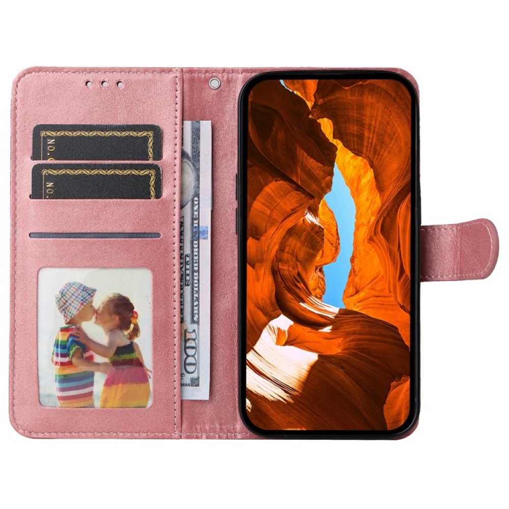 Vivo Y29s 5G - rózsaszínű könyvtáska a Vivo Y29s 5G-hez