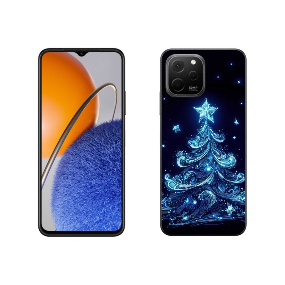 Gél borítás mmCase a Huawei Nova Y61-hez - neon karácsonyfa 4