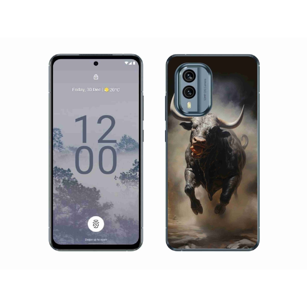 Zselés borítás mmCase a Nokia X30 5G készülékhez - dühös bika