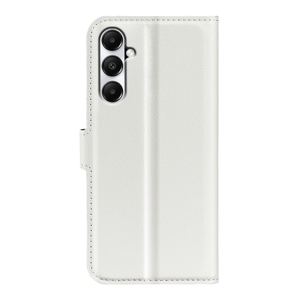 Litchi könyv tok Samsung Galaxy A05s készülékhez - fehér