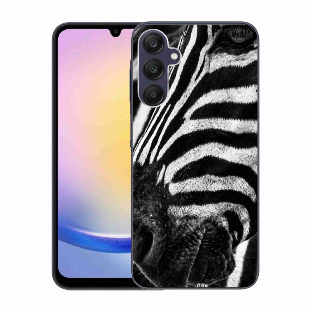 Zselés borítás mmCase Samsung Galaxy A25 5G készülékhez - zebra