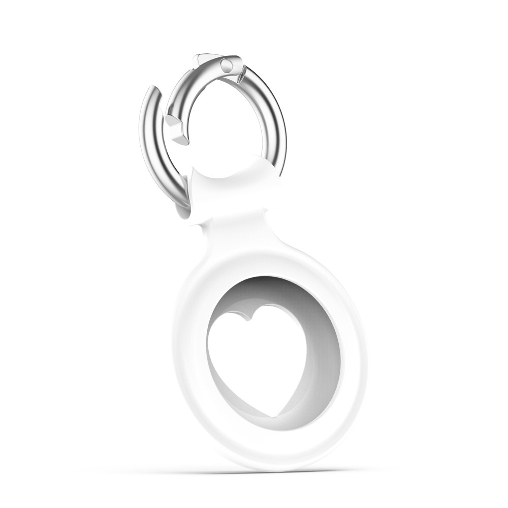 Love szilikon tok az Apple AirTaghez - fehér