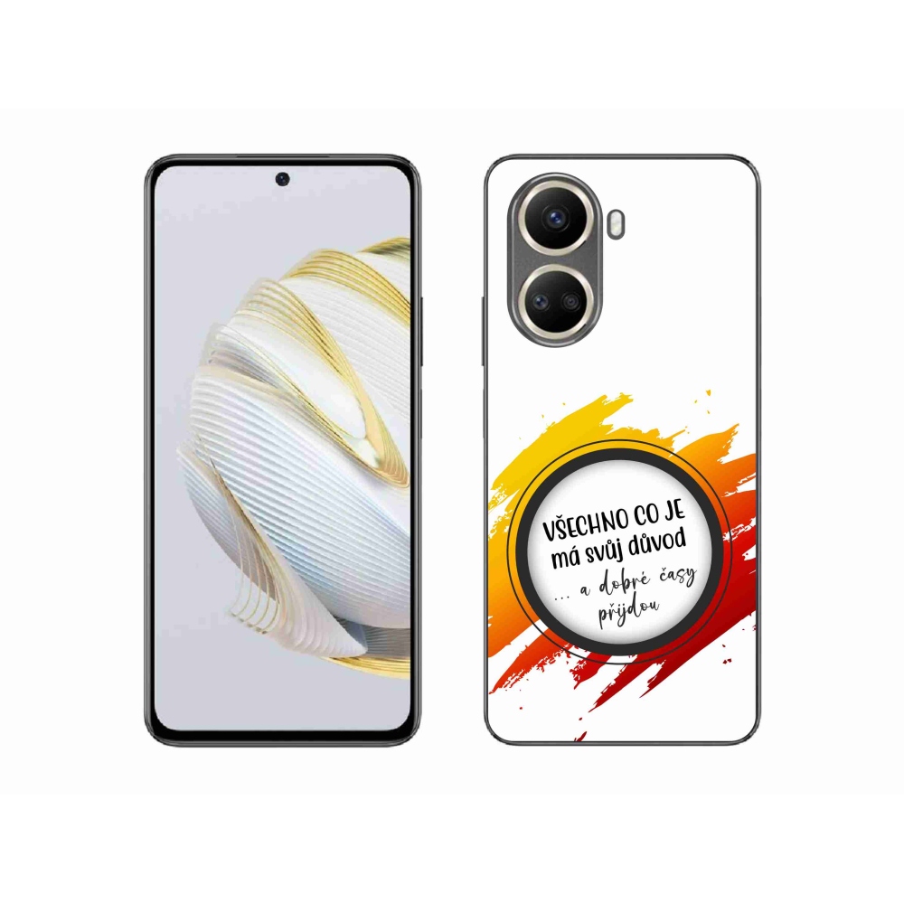 Gél borítás mmCase a Huawei Nova 10 SE-n - idézet 3 fehér háttér