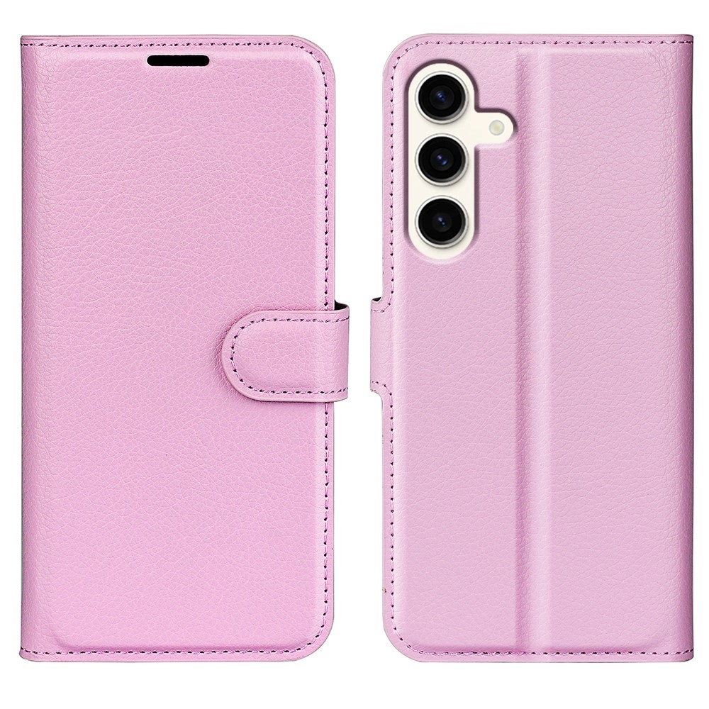 Litchi könyv tok Samsung Galaxy S24+ készülékhez - rózsaszín