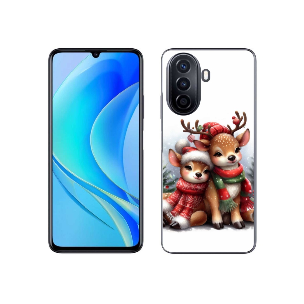 Gél borítás mmCase a Huawei Nova Y70 készülékhez - karácsonyi rénszarvas