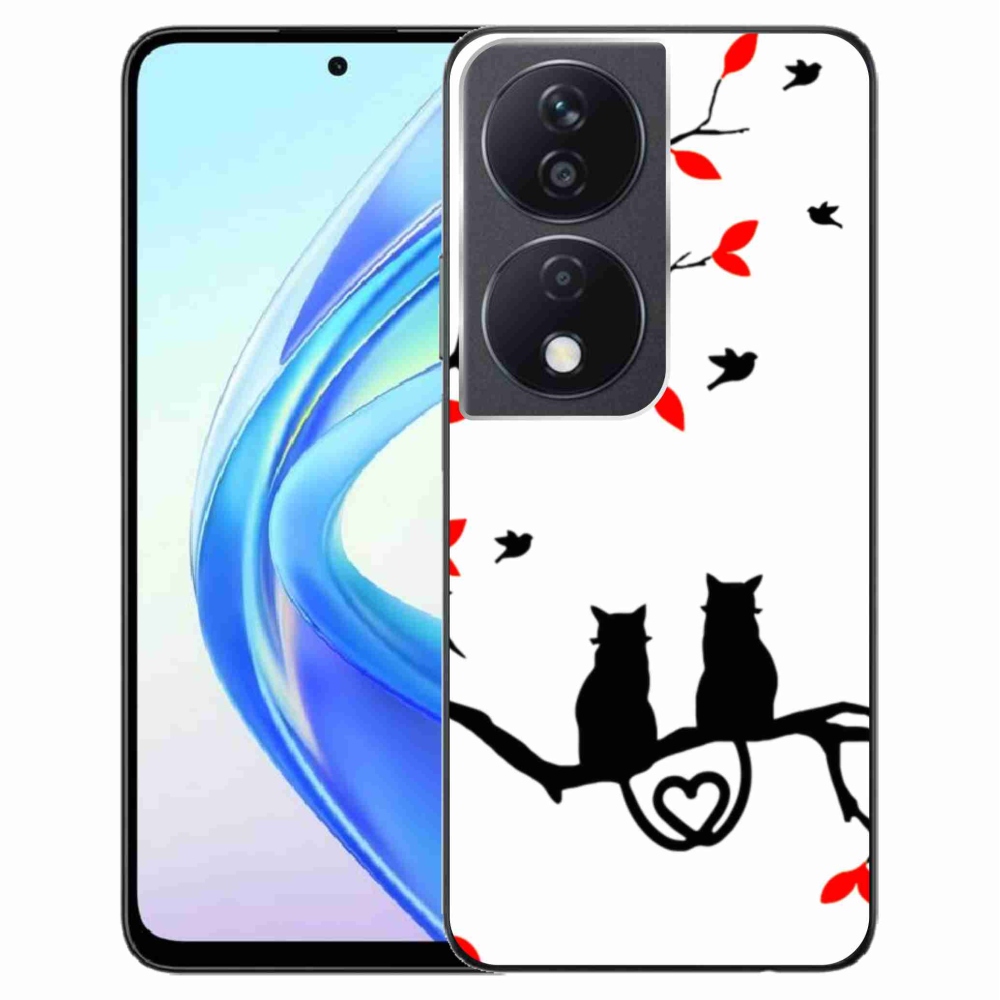 Gél borítás mmCase a Honor X7b/Honor 90 Smart készülékhez - macska szeretet