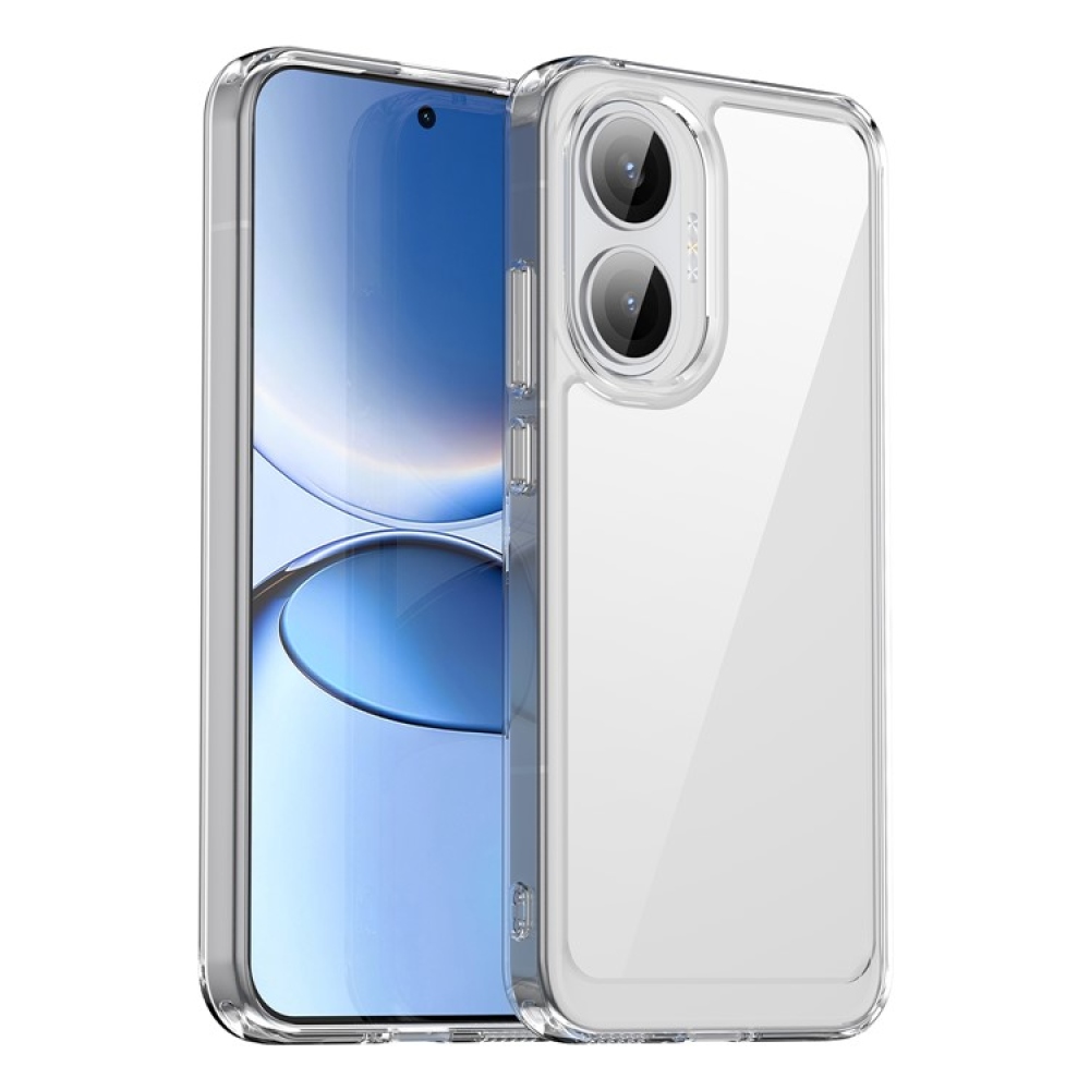 Gél tok rögzített hátlappal a Xiaomi Poco F7 5G-n - átlátszó