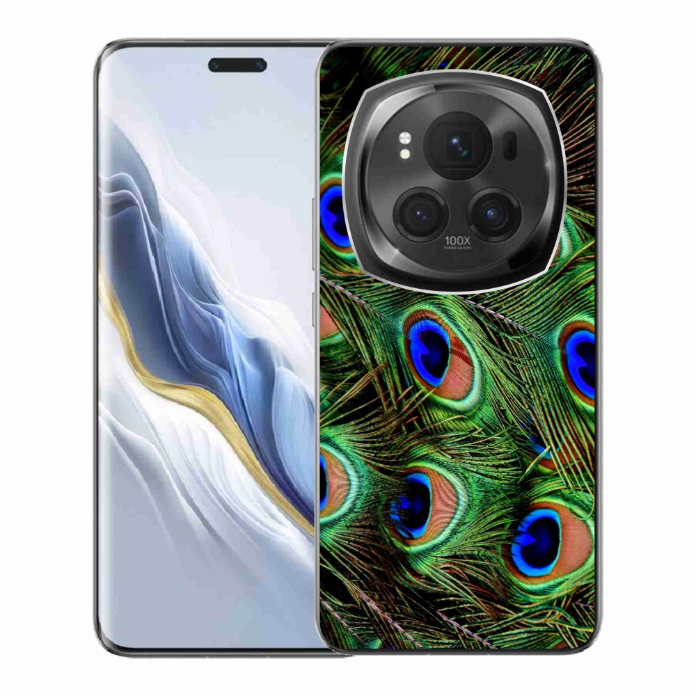 Zselés borítás mmCase a Honor Magic 6 Pro 5G készülékhez - pávatoll