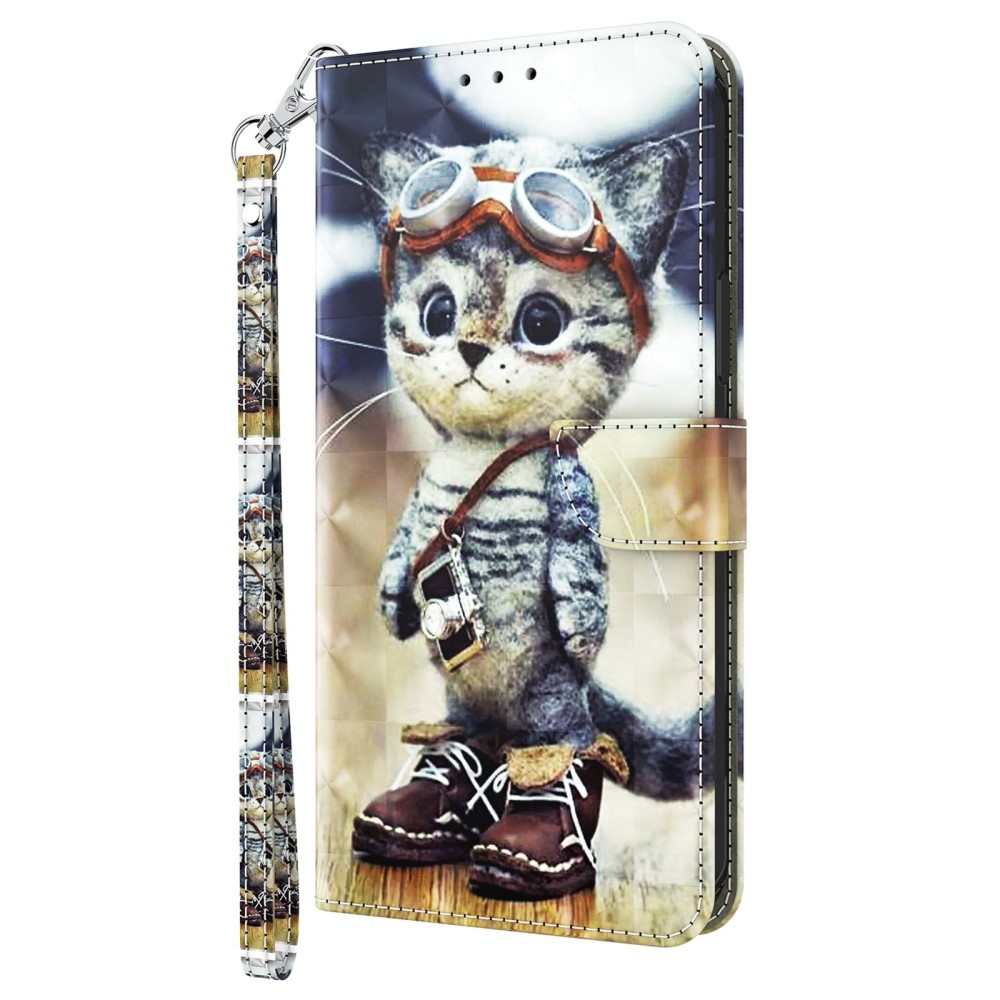 Foltos könyv tok Samsung Galaxy A16 4G/5G - macska