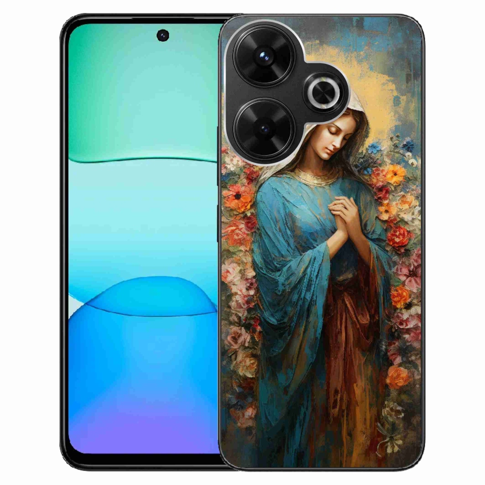 Gél borítás mmCase a Xiaomi Redmi 13 4G/Poco M6 4G - szent nő számára