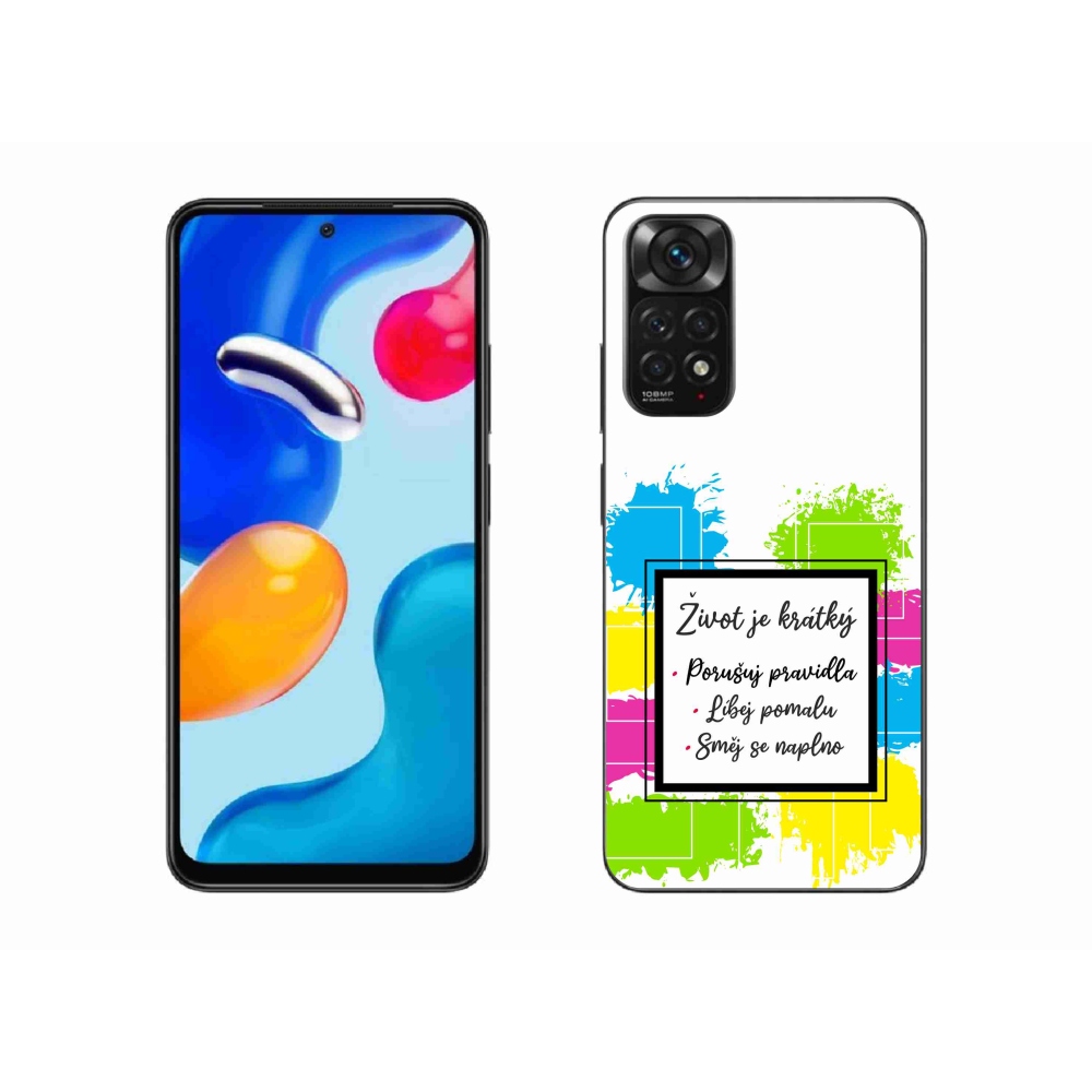 Gél borítás mmCase a Xiaomi Redmi Note 11S 4G-hez - idézem 5 fehér háttér