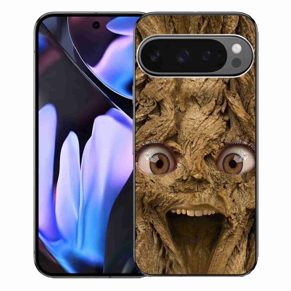 Gél borítás mmCase a Google Pixel 9 Pro XL számára - boldog fa szemekkel