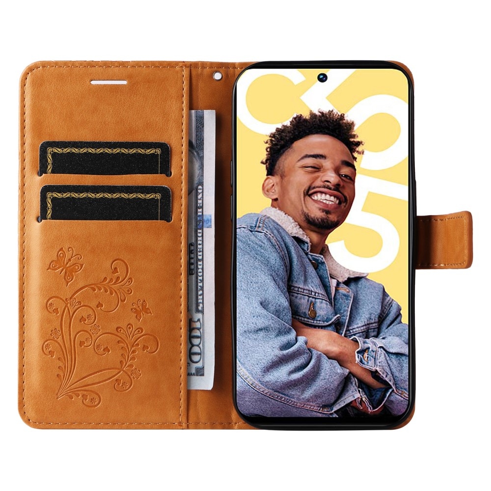 Nagy pillangó könyvtáska a Realme C55 készülékhez - sárga