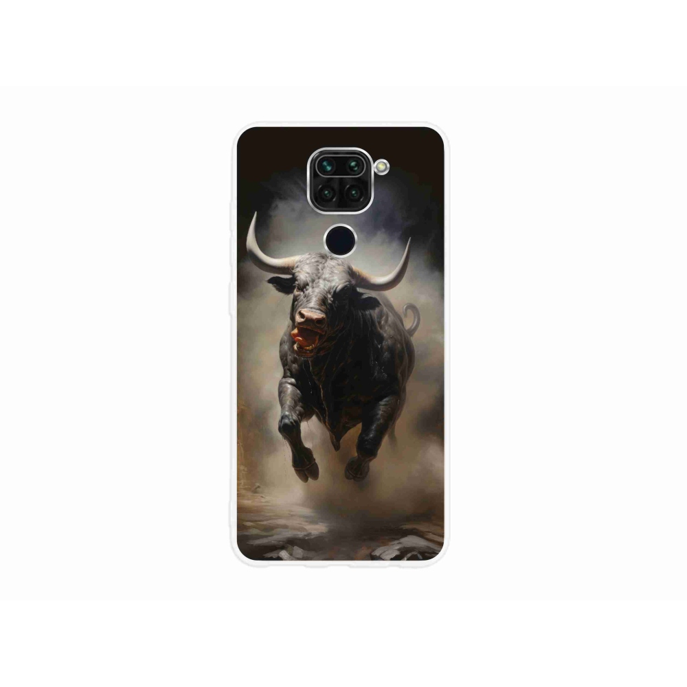 Gél borítás mmCase a Xiaomi Redmi Note 9-hez - dühös bika