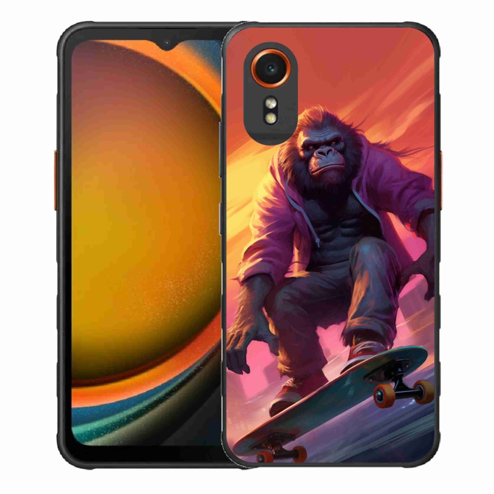 Gél borítás mmCase Samsung Galaxy Xcover 7 készülékhez - gorilla gördeszkán