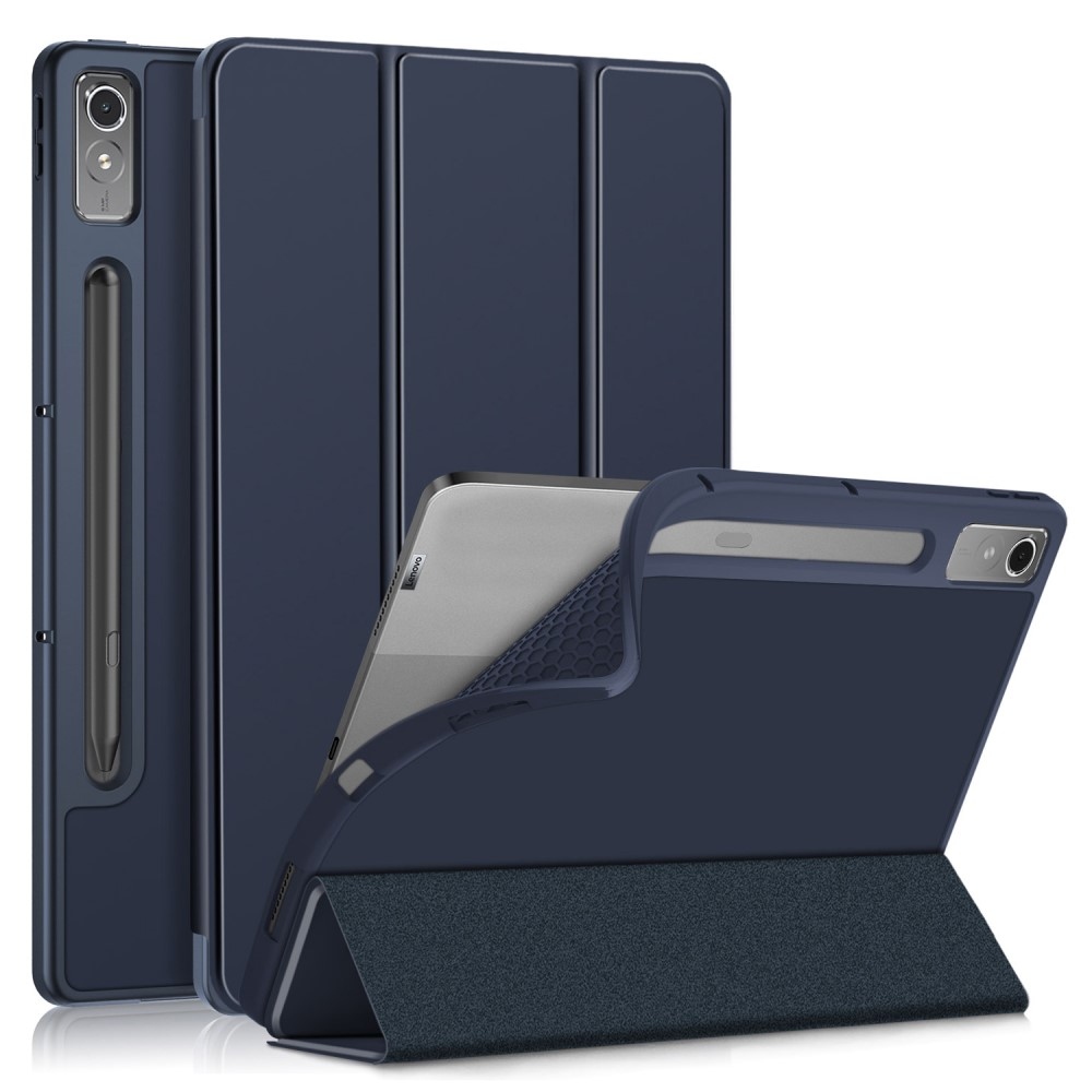 Ügyes záró tok Lenovo Tab P12 táblagéphez - sötétkék