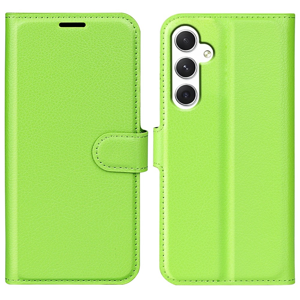 Litchi könyv tok Samsung Galaxy S24 készülékhez - zöld