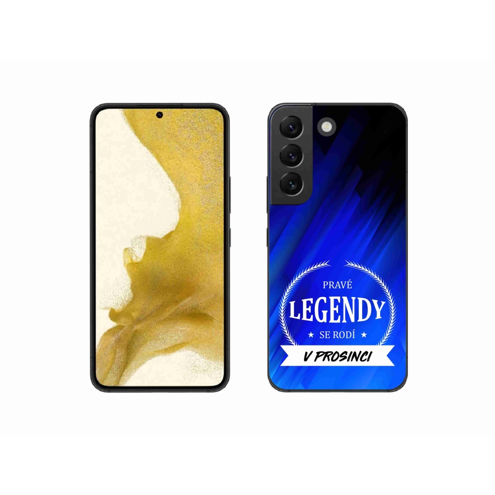 Gél borítás mmCase Samsung Galaxy S22 5G - December legendái kék háttérrel