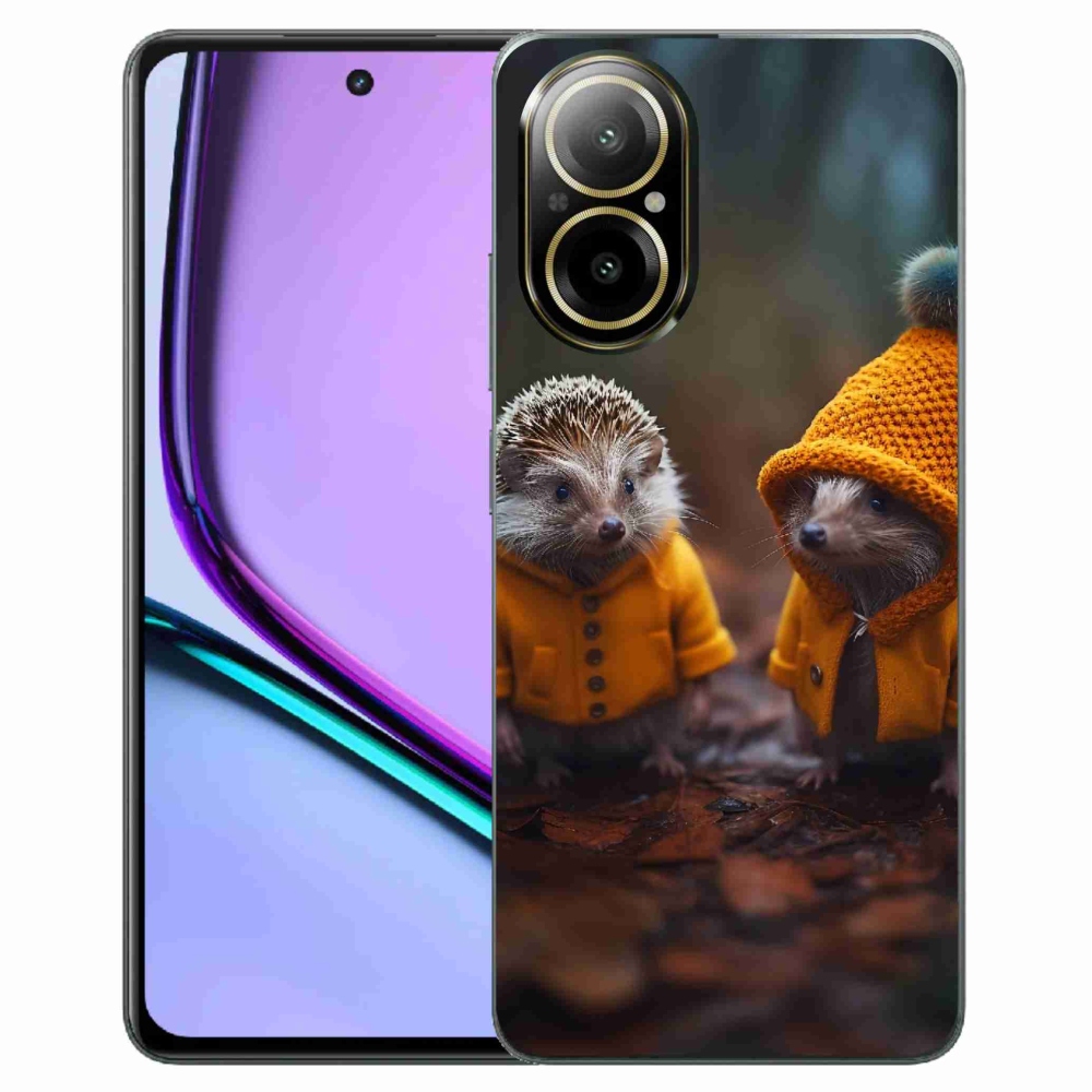 Zselés borítás mmCase a Realme C67 készülékhez - sündisznók