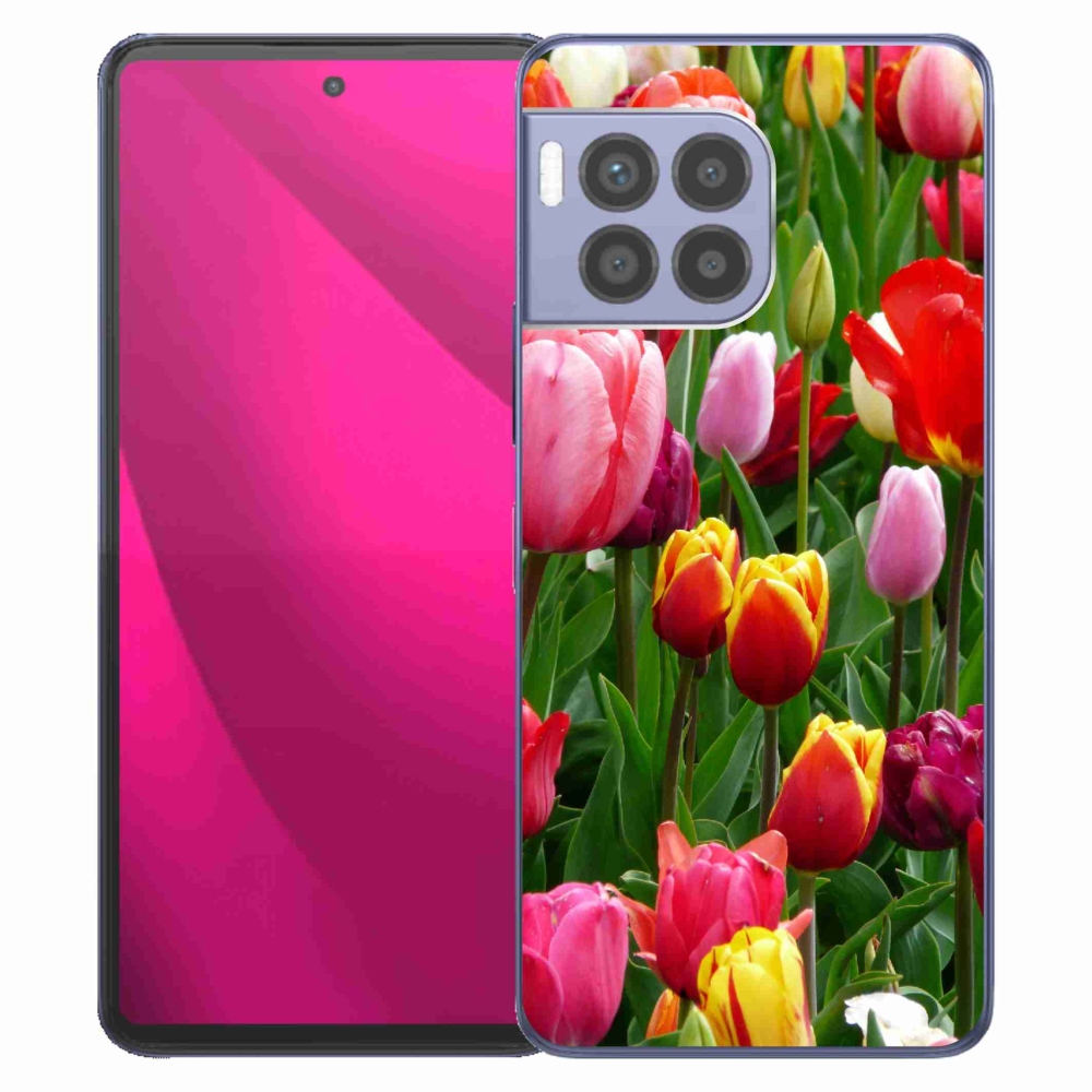 Zselés borítás mmCase a T-Mobile T Phone 2 Pro készülékhez - tulipánok