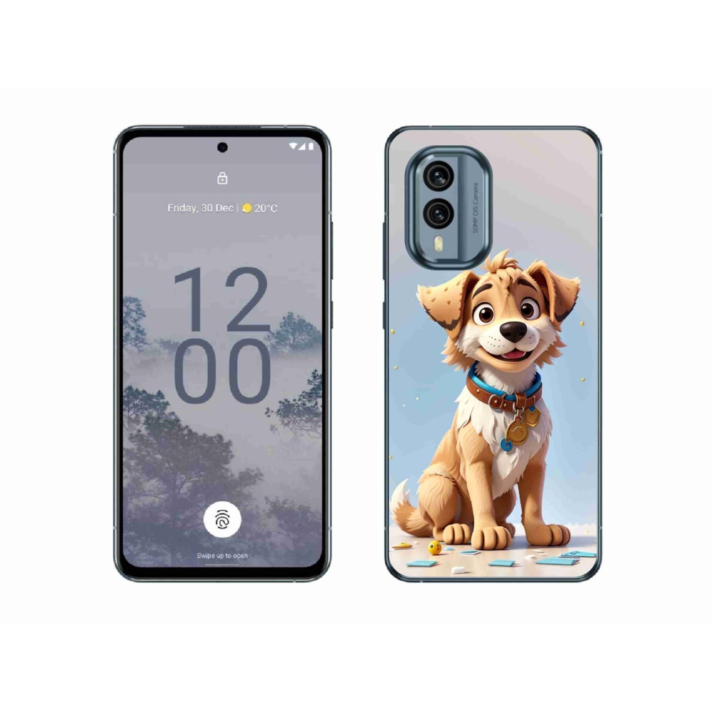 Zselés borítás mmCase a Nokia X30 5G készülékhez - rajzfilm kiskutya