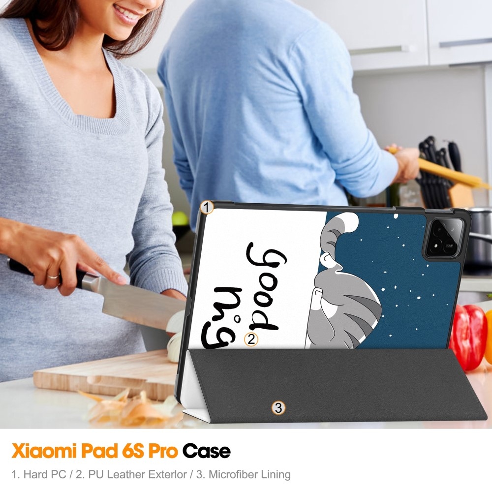 Patte okos záró tok Xiaomi Pad 6S Pro tablethez - macska
