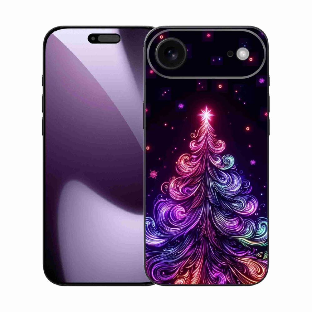Gél borítás mmCase iPhone 17 Air készülékhez - neon karácsonyfa 1