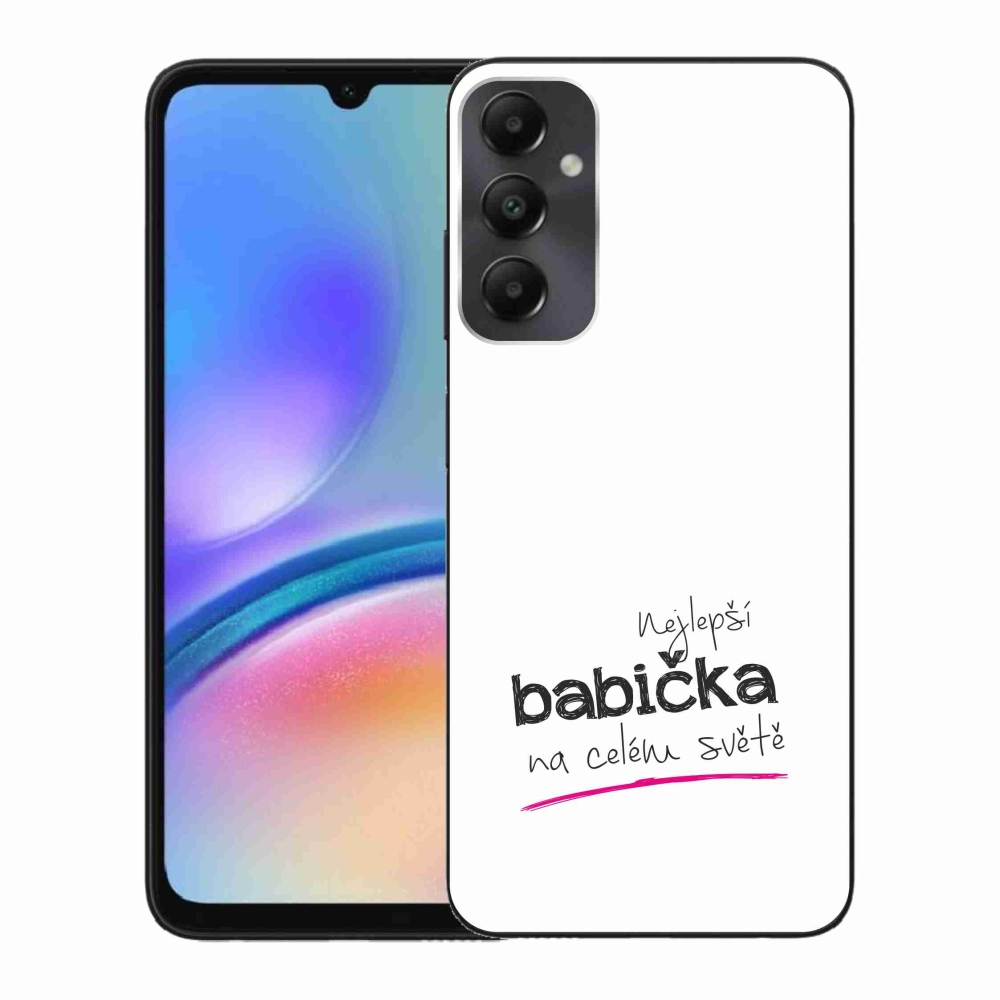 Gél borító mmCase Samsung Galaxy A05s - a legjobb nagymama 4 fehér háttérrel