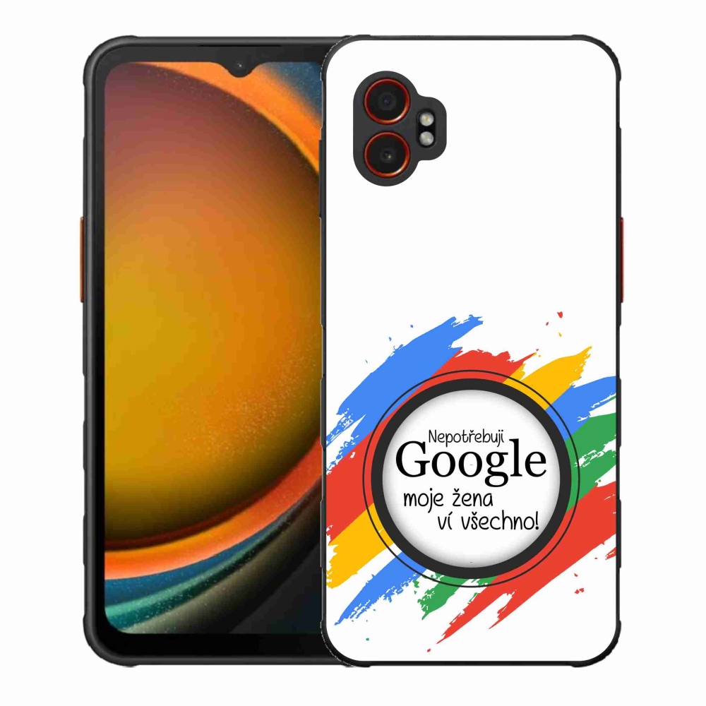 Gél borítás mmCase Samsung Galaxy Xcover 7 Pro - a nő mindent tud fehér háttérrel