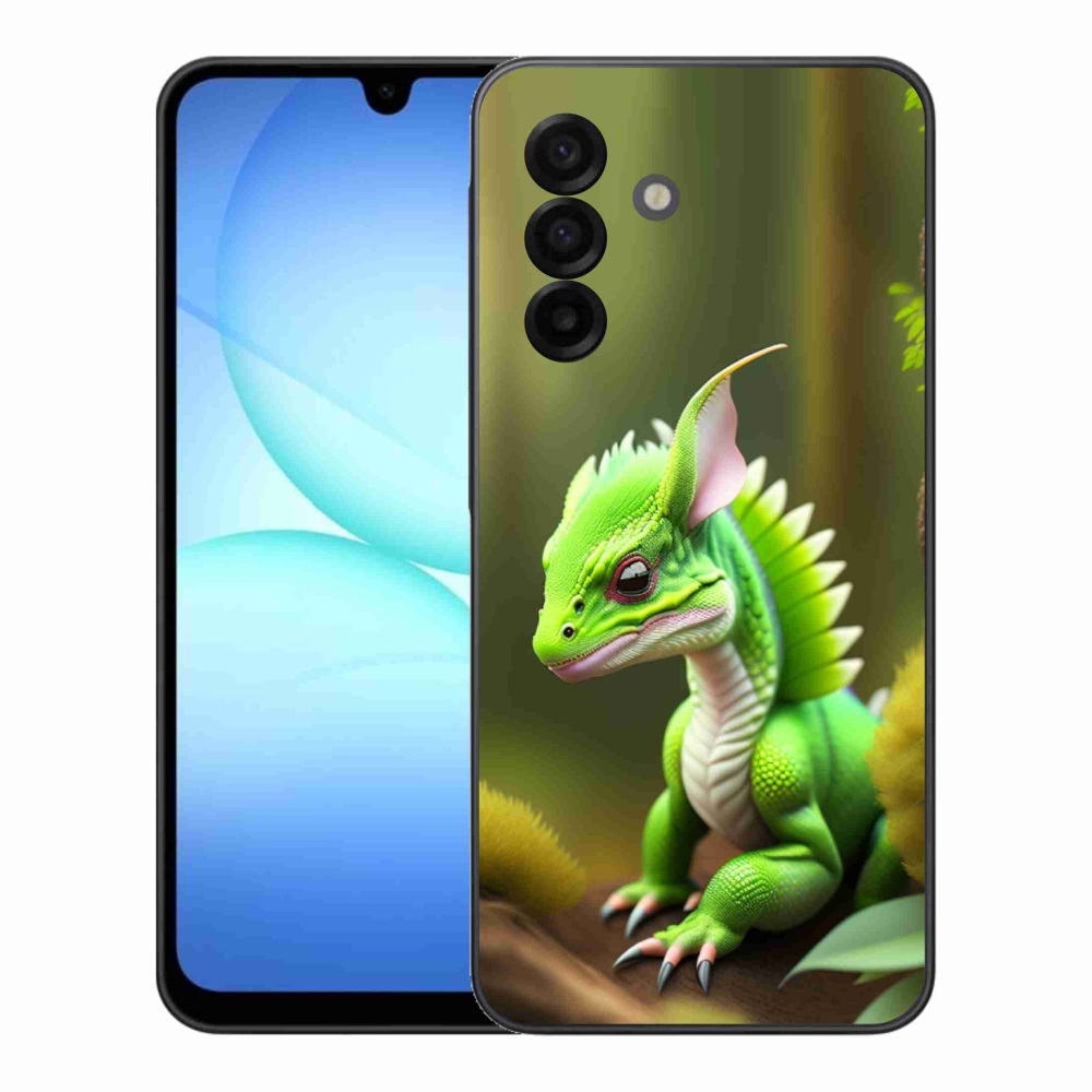 Zselés borítás mmCase Samsung Galaxy A17 5G - zöld sárkányhoz