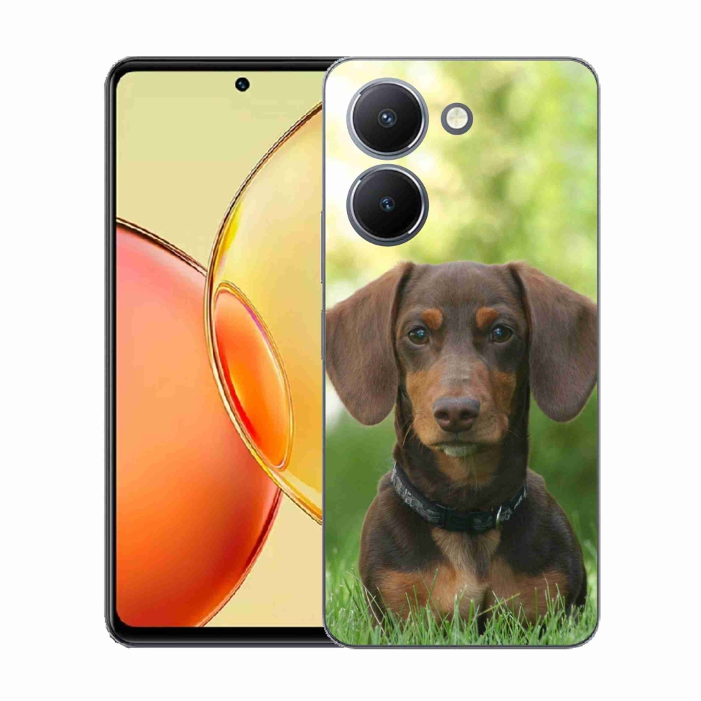 Zselés tok mmCase a Vivo Y36-hoz - barna tacskó