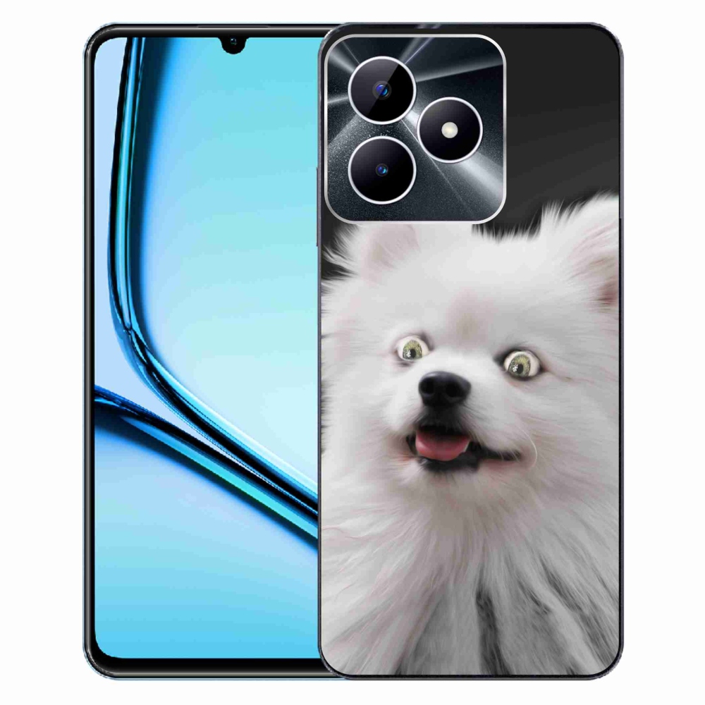 Zselés borító mmCase a Realme Note 50 készülékhez - fehér hegy