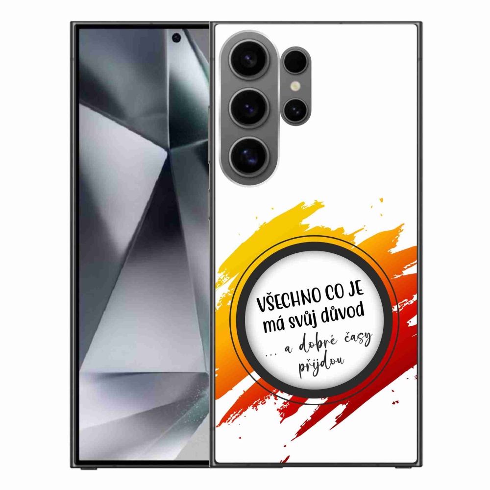 Gél borítás mmCase Samsung Galaxy S24 Ultra - idézet 3 fehér háttér