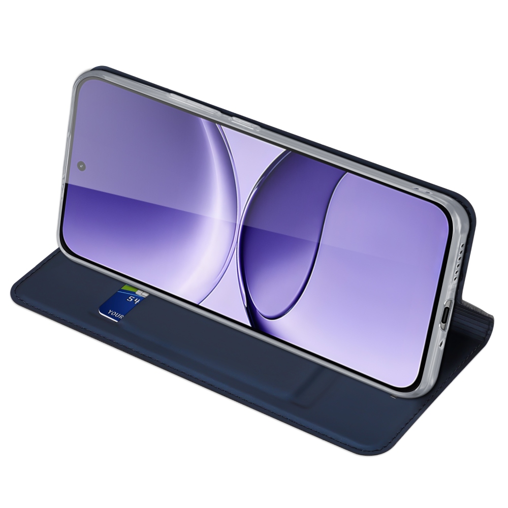 DUX könyvtáska Xiaomi Poco F7 5G - sötétkék