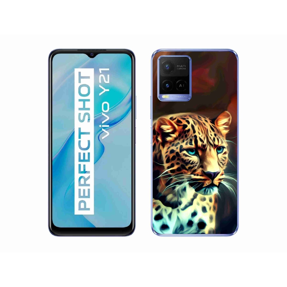 Zselés borítás mmCase a Vivo Y21/Y21s/Y33s készülékhez - leopárd