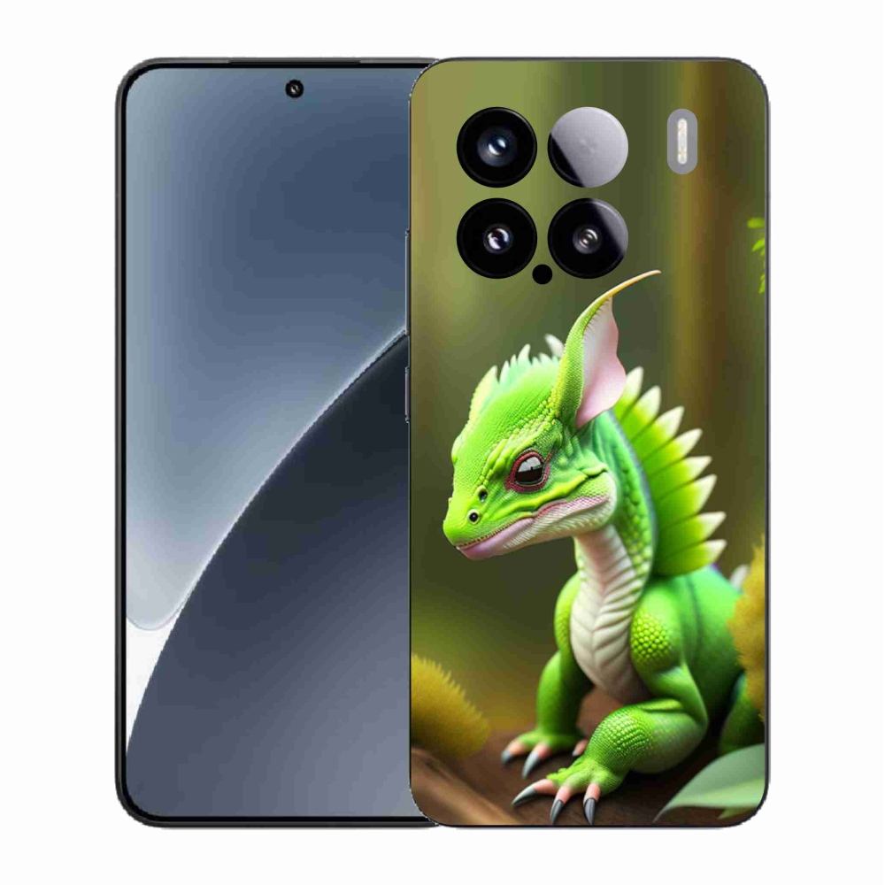 Gél borítás mmCase a Xiaomi 15-öshöz - zöld sárkány
