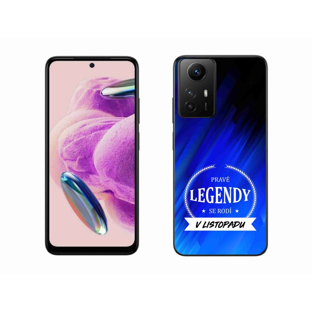 Gél borítás mmCase a Xiaomi Redmi Note 12S-hez - Legendák novemberi kék háttérrel
