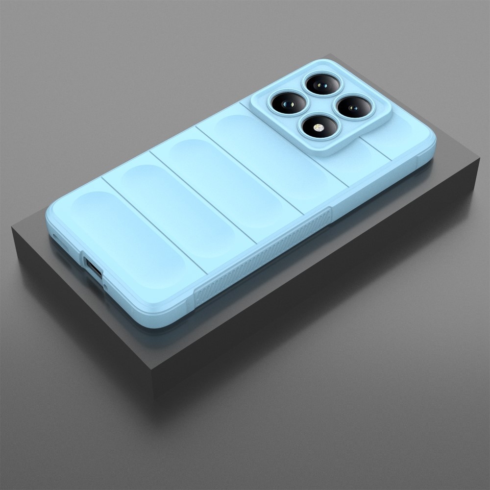 Rugg tartós zselés tok Xiaomi Redmi Note 14 Pro 5G/Poco X7 5G - világoskék színben