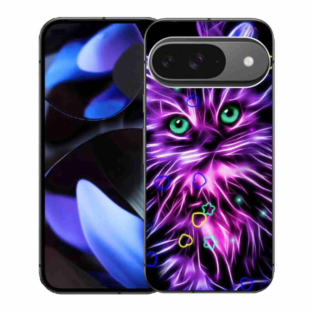 Gél borítás mmCase a Google Pixel 9/9 Pro készülékhez - absztrakt macska