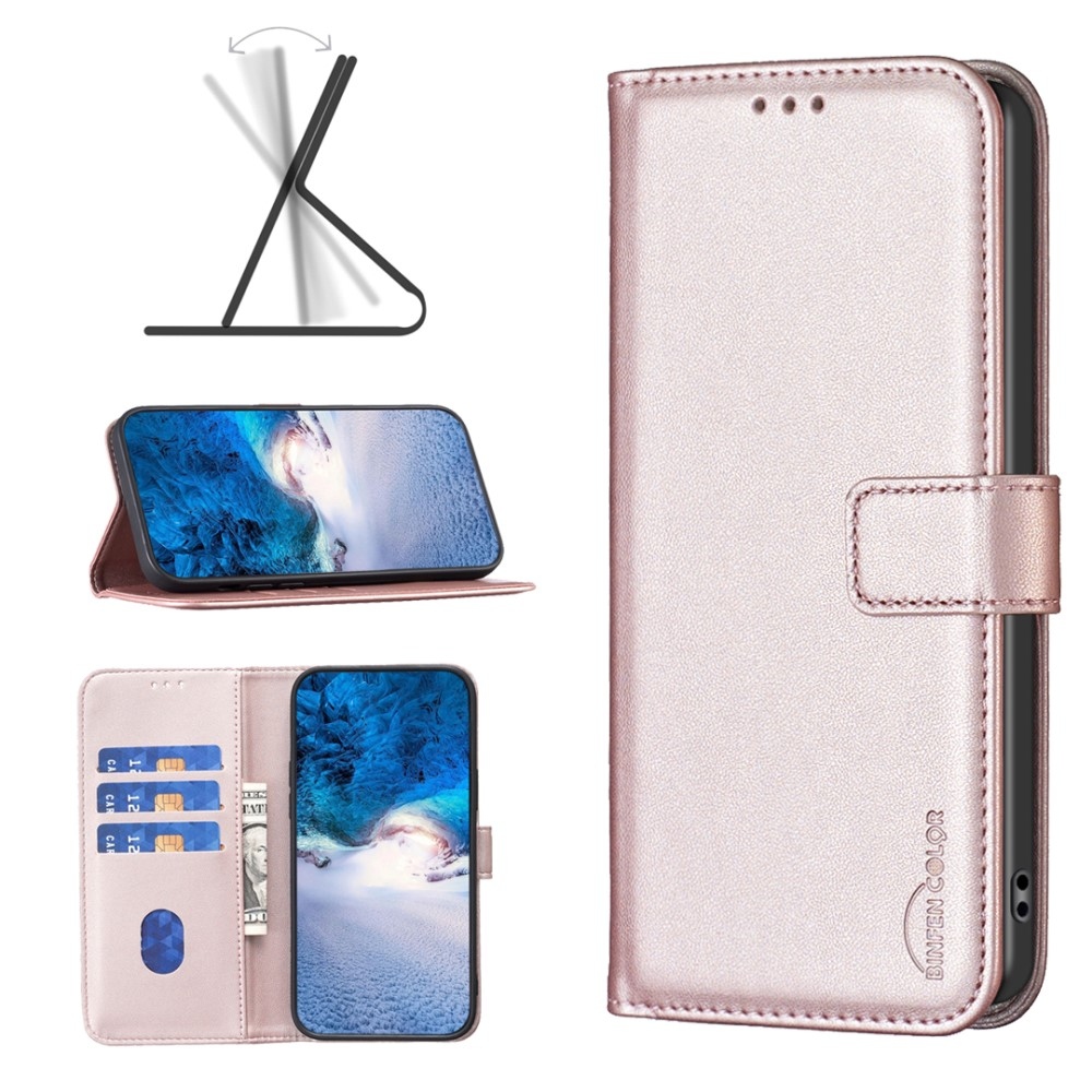 BNF könyvtáska Samsung Galaxy S23 FE készülékhez - rózsaarany