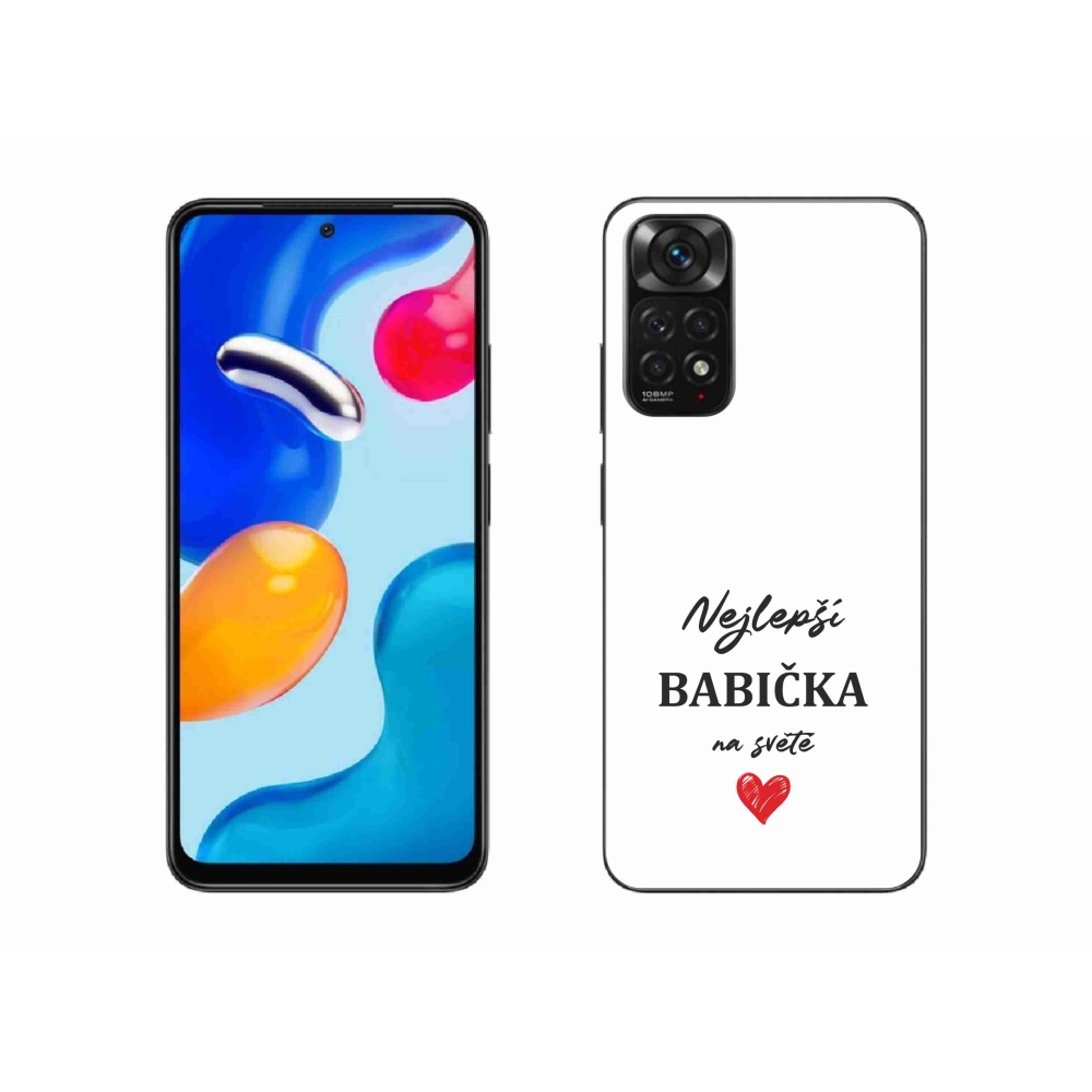 Gél borító mmCase a Xiaomi Redmi Note 11 4G - a legjobb nagymama 1 fehér háttérrel