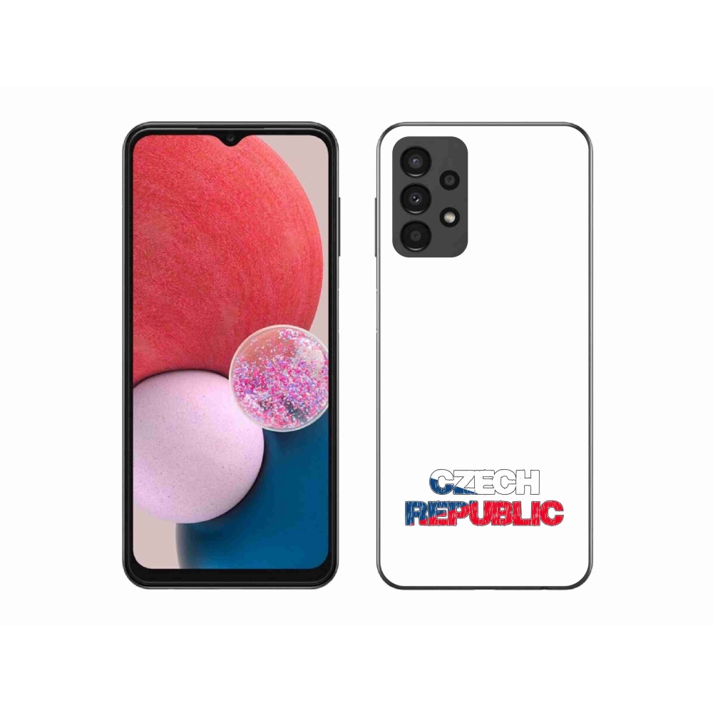 Gél borítás mmCase Samsung Galaxy A13 4G - Csehország fehér háttérrel
