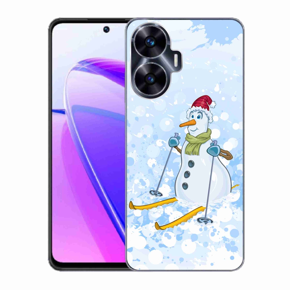 Gél borítás mmCase a Realme C55 készülékhez - hóember