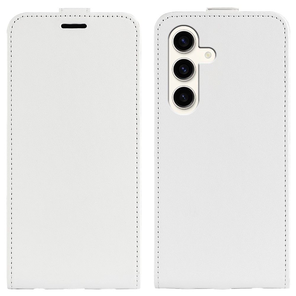 Függőleges flip tok Samsung Galaxy S24+ készülékhez - fehér