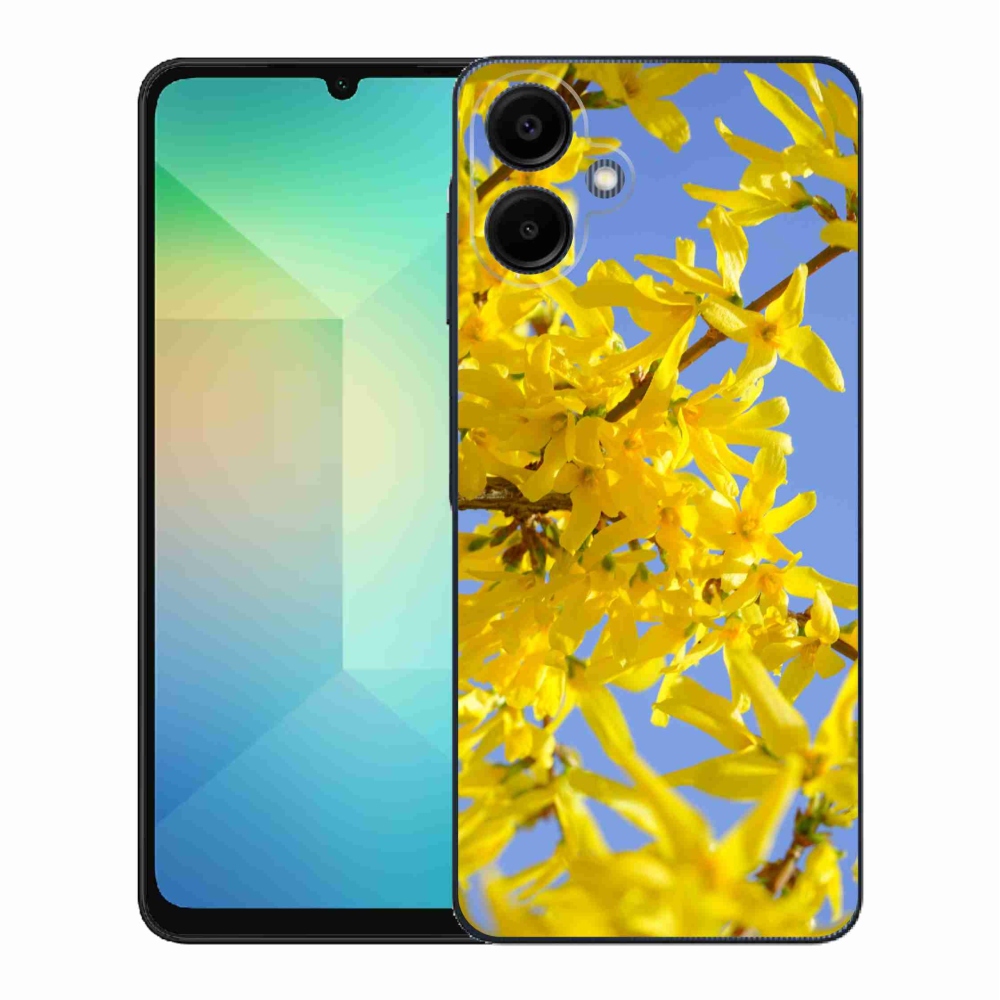 Gél borítás mmCase Samsung Galaxy A06 4G - sárga virágok