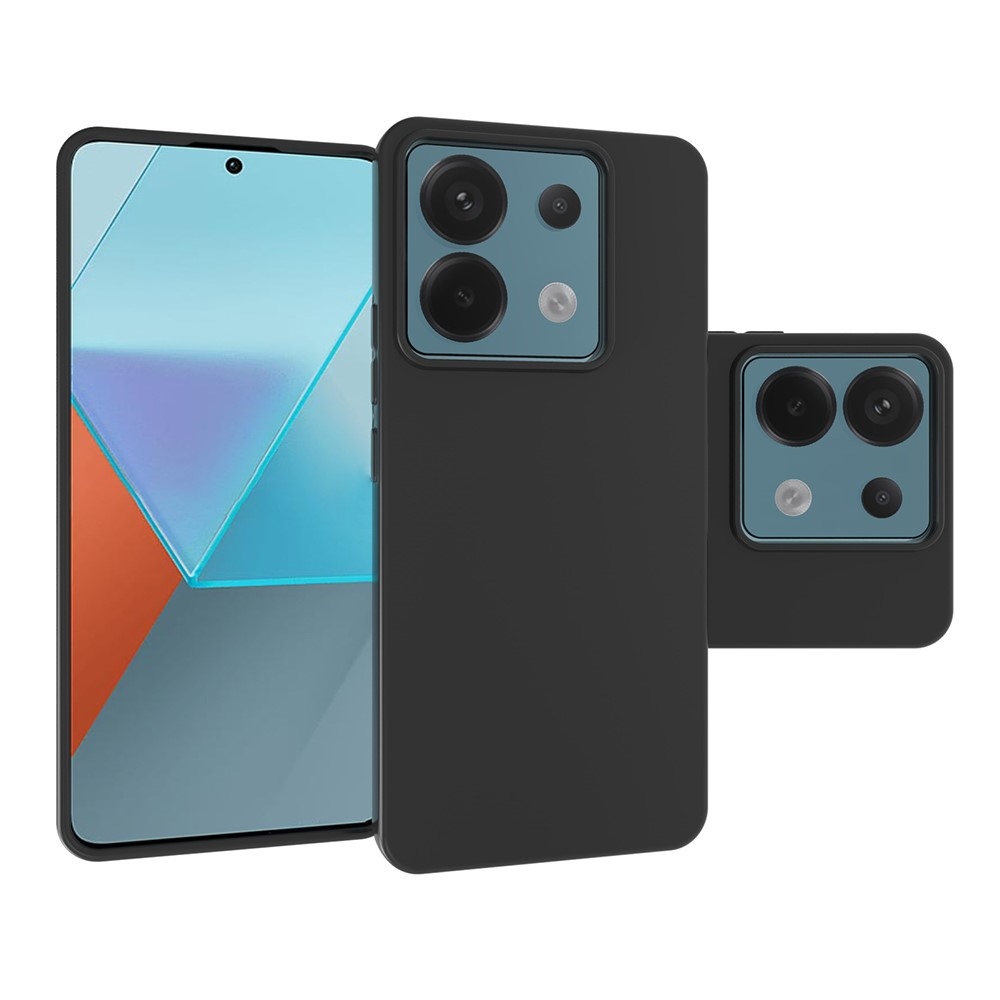 Fekete zselés tok a Xiaomi Redmi Note 13 Pro 5G/Poco X6 5G számára