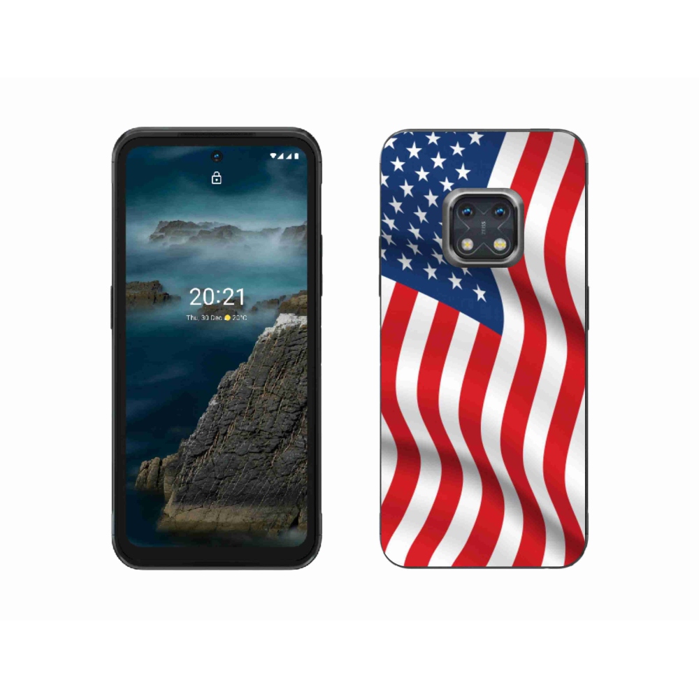 Zselés borítás mmCase mobiltelefonhoz Nokia XR20 - USA zászló